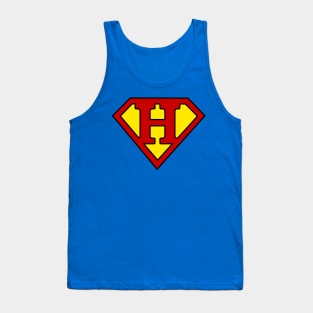 Superhero Symbol Letter H Tank Top